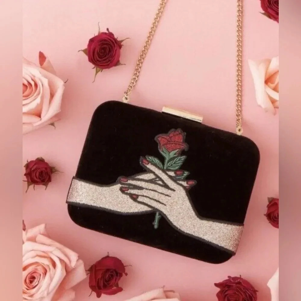 Danielle Nicole Disney Bag Sleeping Beauty Clutch Rose x Disney